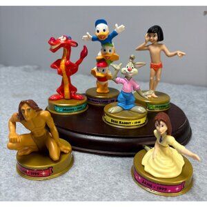 100 Years of Magic McDonalds 2002 Disney Figures Set of 7 on Stand Brer Rabbit,